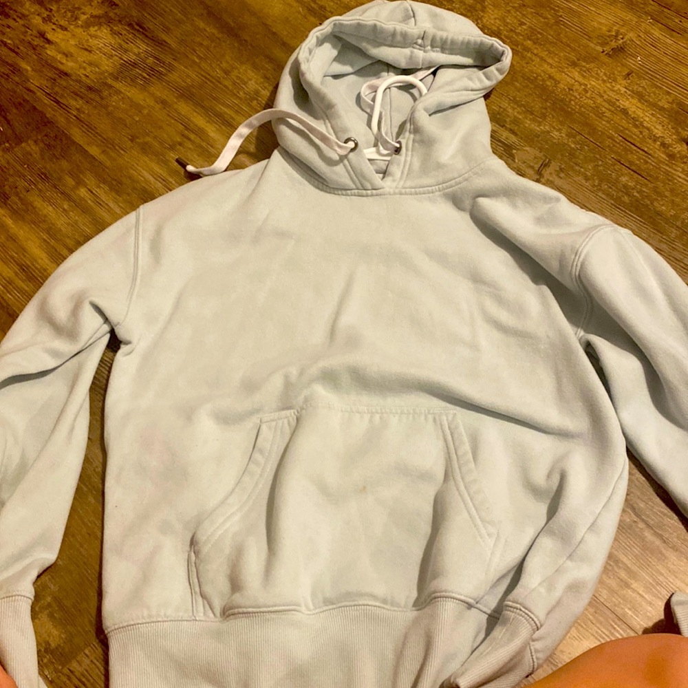 super cute light blue hoodie LOVE THIS!! size xs just out grew it:(